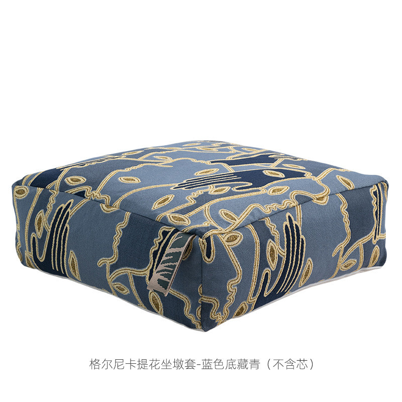 my新款套提花坐墩格尔尼卡北欧风格沙发坐凳翘腿墩子换鞋小墩子