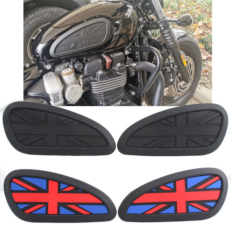 凯旋Bobber/T100/T120/Street Twin复古彩色油箱贴鱼骨贴防滑侧贴