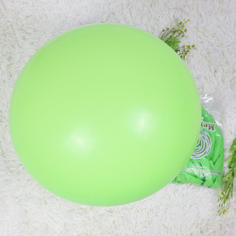 10寸加厚绿色墨绿果绿色牛油森林系哑光圆形乳胶气球复古开业装饰