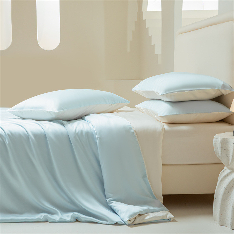 tencel莱赛尔纤维天丝四件套床单被套凉感冰丝夏季床笠三件套裸睡