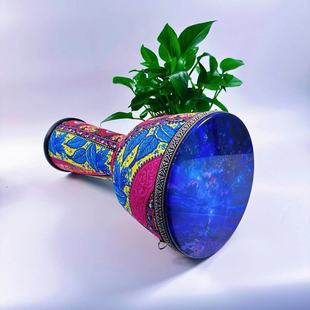 10.5英寸pvc红叶蓝叶非洲鼓免调音工厂个性演奏轻便学习部落练习