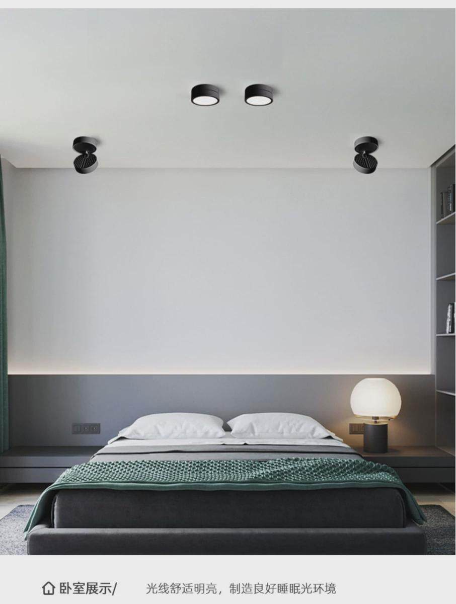 товар из китая 可调角度吸顶过道走廊折叠筒灯超薄明装玄关衣帽间展示柜折叠筒灯