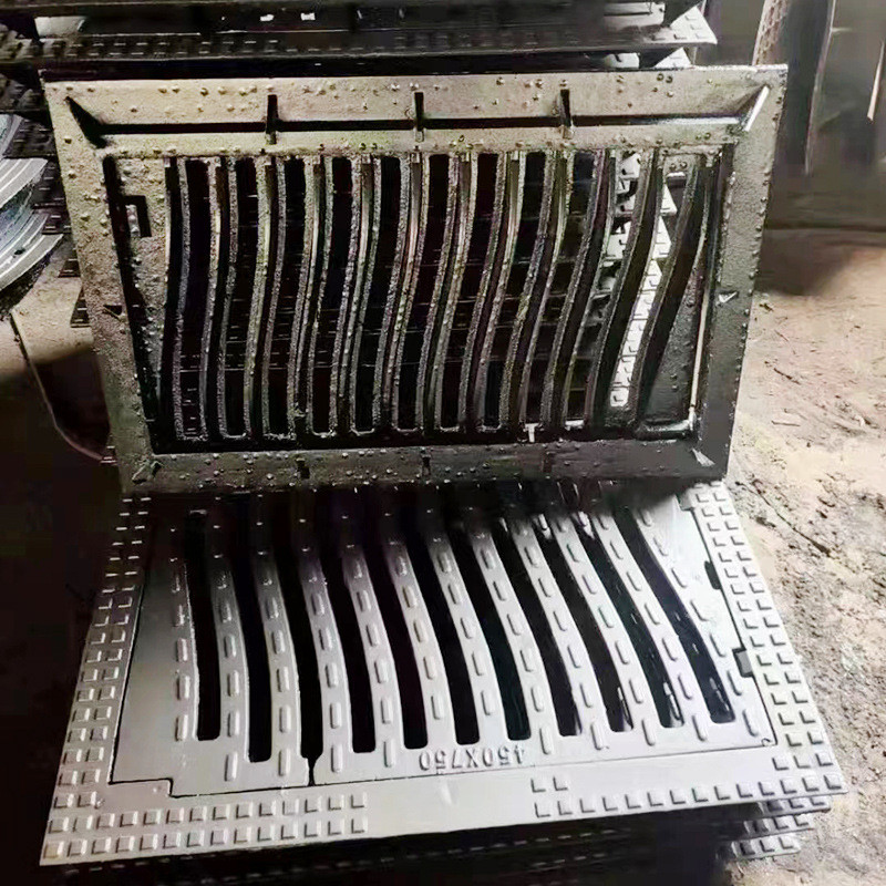 卡簧雨水雨水篦子球墨铸铁雨水井盖篦子排水沟盖板弹簧篦子