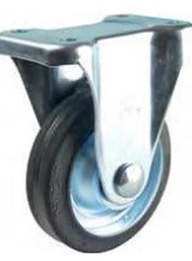 热销j-cpj01-d150-ra6寸黑色高弹橡胶活动轮怡合达脚轮