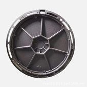 井盖井盖800圆形球墨铸铁市政道路重型井盖雨污水井盖下水道盖板