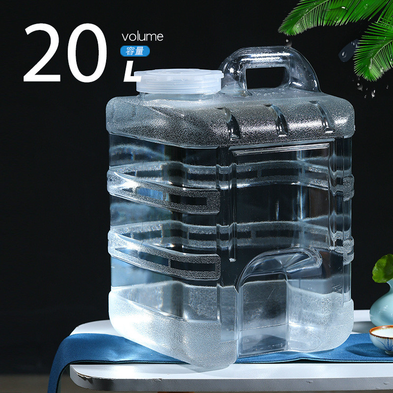 20升pc透明桶装矿泉纯净水桶储水茶台茶几泡茶功夫茶饮水茶具方桶