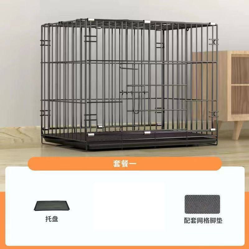 双层笼子猫笼可折叠猫咪笼子狗笼子加粗加固免安装折叠式二层加厚