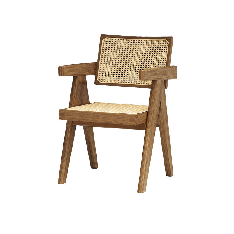 新中式藤茶桌椅组合办公室禅意功夫泡茶桌茶楼原木编全实木茶台桌