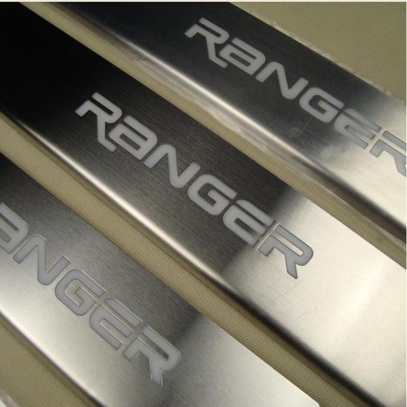 rangerT6不锈钢带灯门槛条迎宾踏板