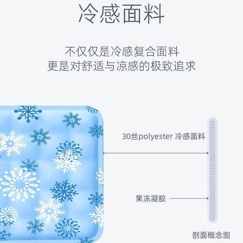 夏季冰垫坐垫凉垫夏天冰凉冰袋宠物沙发屁垫水垫冰枕头降温1767F