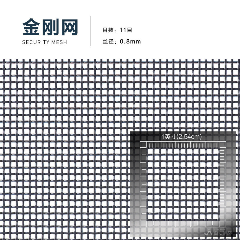 304不锈钢金刚网高透防盗金钢网纱窗钢丝防蚊虫钢丝网金刚纱网