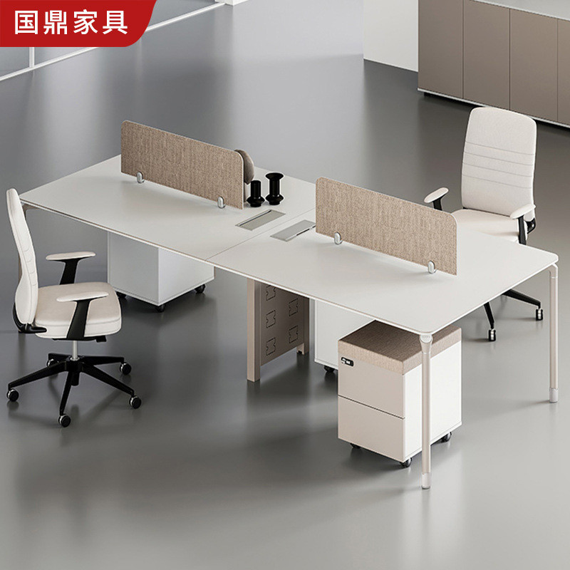 厂家批发简约现代办公室屏风4人工位员工卡座职员桌组合办公桌椅