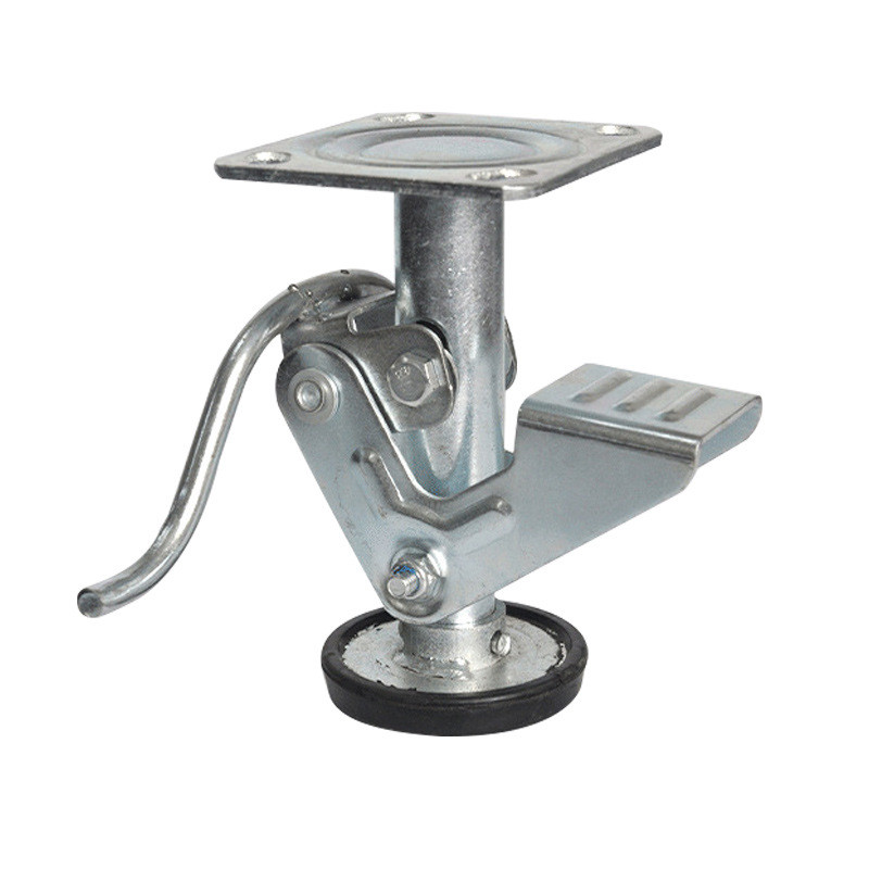 顶高地刹脚轮生产厂家4寸5寸6寸8寸器支撑架重型万向轮地刹器