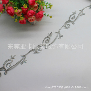 服飾補(bǔ)丁布貼花diy材料刺繡花貼花熨燙貼花長條 少數(shù)民族服裝
