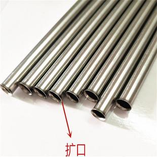 304不锈钢毛细管封口扩口加工定尺无切割毛刺空心圆管卫生级钢管