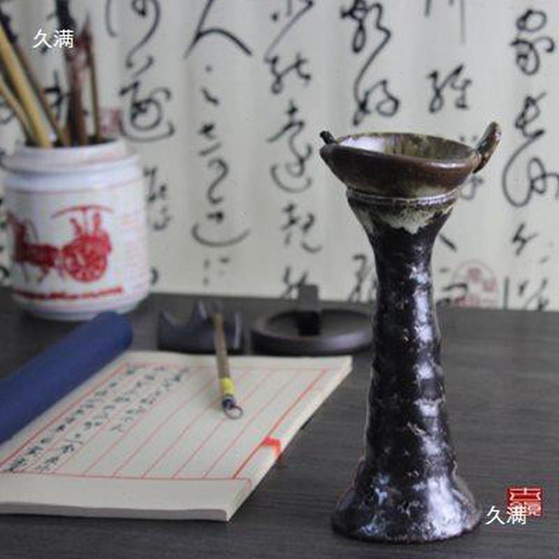 宋代陶瓷灯仿古代书房烛台中式古典煤油灯茶道宋代烛台复古摆件