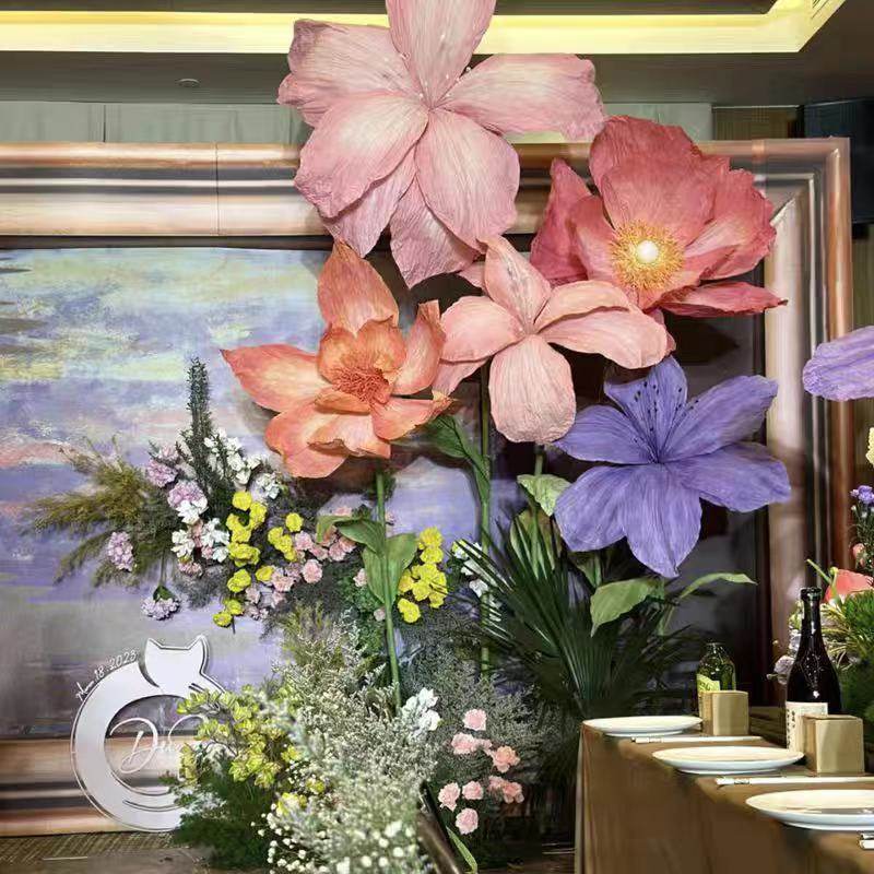 手工巨型纸花套系场景搭配组合商场布置橱窗美陈婚礼现场装饰道具,节庆用品/礼品,拉花,淘宝优惠券,粉丝福利购,淘宝优惠卷