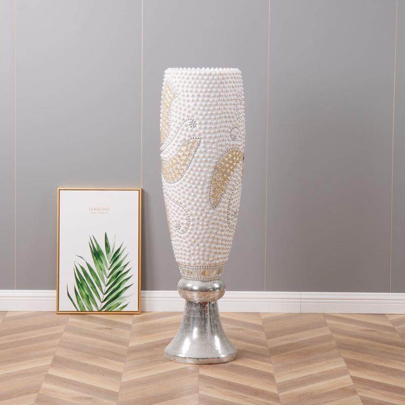 酒店玻璃钢落地花瓶干花插花花器客厅新款花插花箱摆件装饰品花盆