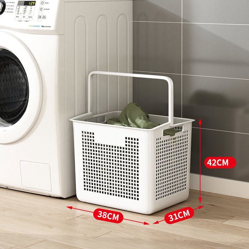 日式脏衣篮家用卫生间浴室脏衣服收纳筐衣物塑料置物架篓收纳桶框
