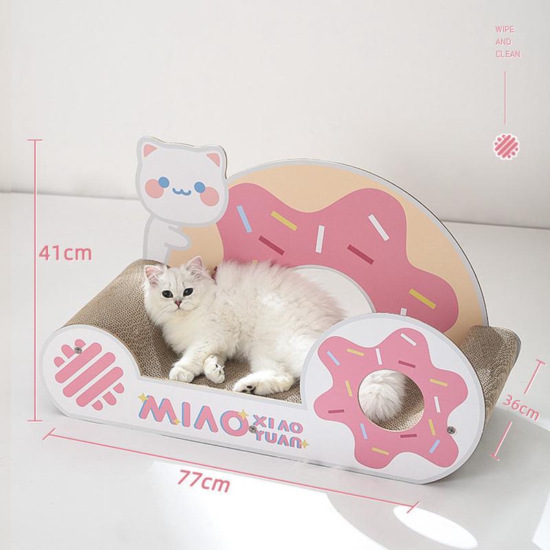 喵小元|草莓甜甜沙发猫抓板猫窝耐磨耐抓一体不掉屑大号猫咪用品