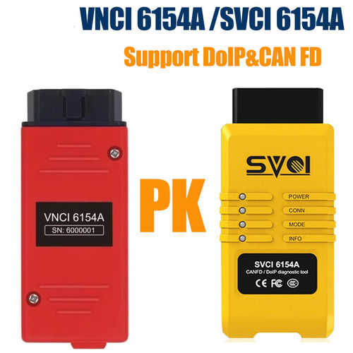 热销跨境vnci6154aodis11支持canfddoip协议在线汽车诊断仪升级