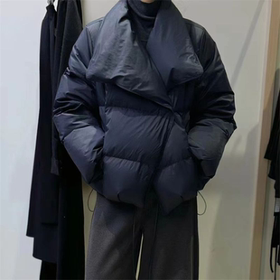 设计感休闲百搭大翻领加厚短款 韩版 面包服 宽松棉服2025年冬季 新款