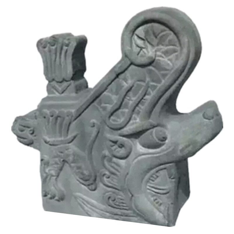 瓦片批发新农村中式仿古高温青瓦墙面装饰瓦屋顶烧制灰黑色粘土瓦