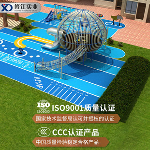 大型户外儿童钻洞不锈钢滑梯隧道房地产小区游乐无动力非标设备