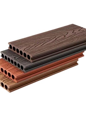 室外150*23在线压花木纹木塑地板防潮园景观垂钓易清洗pe塑木地板