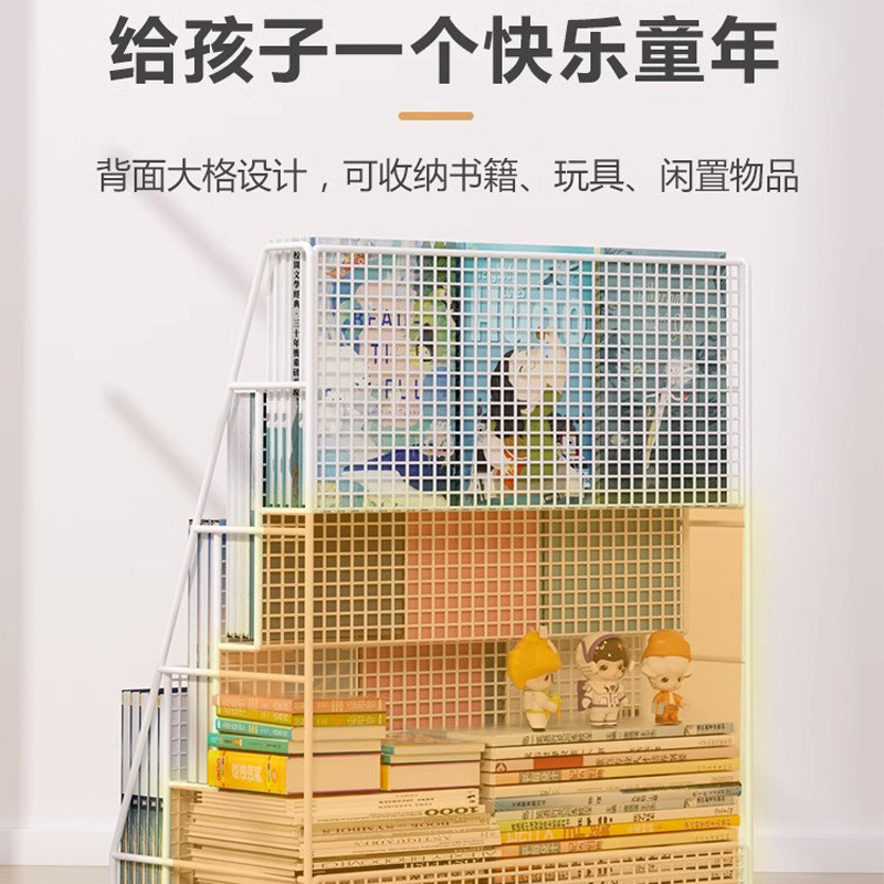 热销家用书架宝宝绘本架杂志架子架简易书报书柜幼儿园落地置物架