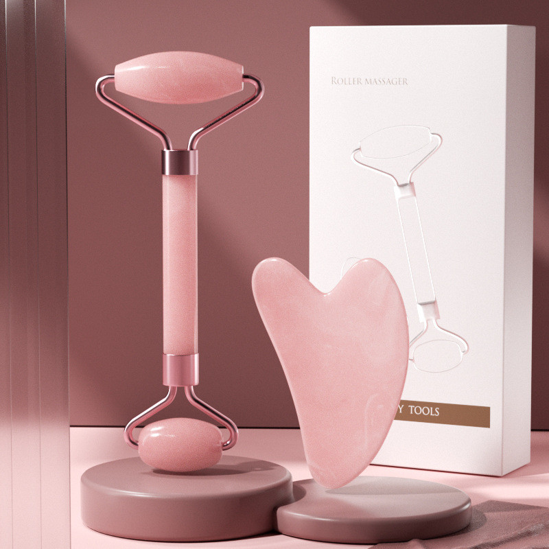 Jade Roller Gua Sha Face Roller Facial Beauty Roller Skin