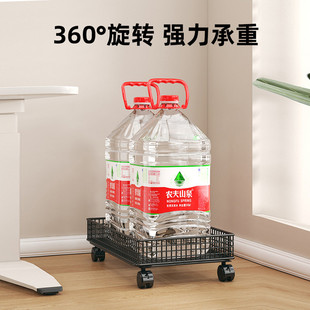 托盘支架办公室带滑轮机箱底座置物架 家用电脑主机托架可移动台式