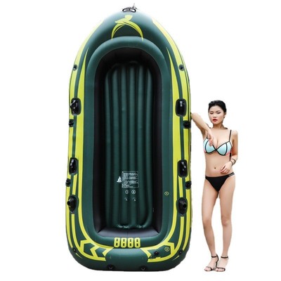 加厚耐磨皮滑艇充气船皮划艇快游人气垫救生船2/3/45冲锋舟橡皮艇