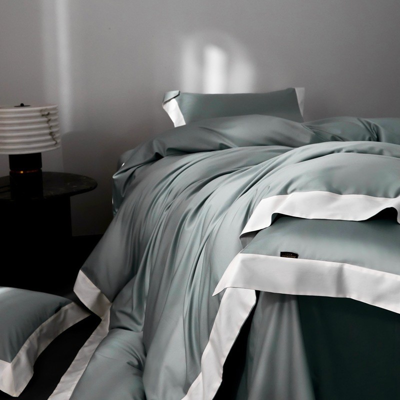 200支匹马棉重工刺绣100全棉四件套床单被套四季通用轻奢床上用品