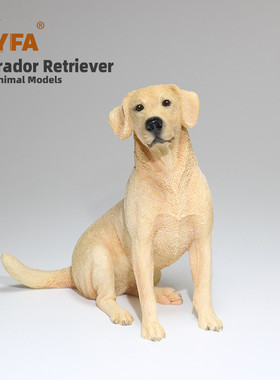厂家直供仿真动物拉布拉多犬狗模型车载摆件树脂工艺品