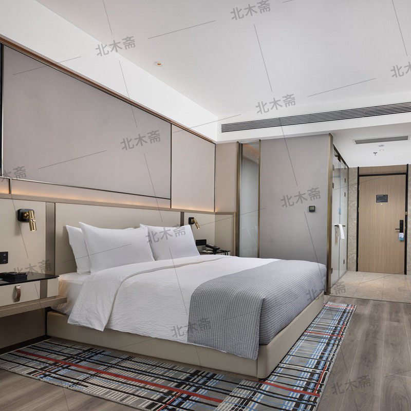 悦华酒店家具定制床定制间宾馆床头床箱设计民宿标商务样板间全套