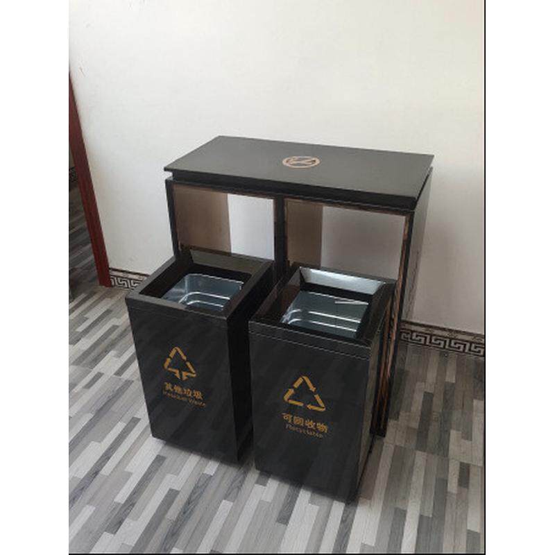 厂家批发商用垃圾箱定制室内垃圾分类箱商场酒店立式不锈钢垃圾桶