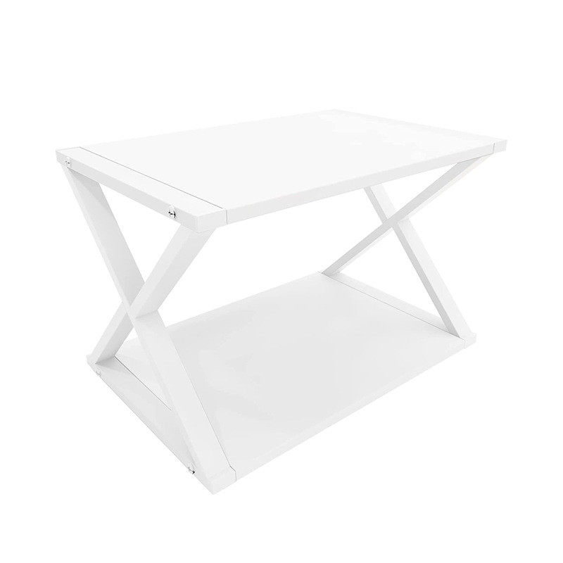 多功能打印机置物架落地置物架实木书架x型客厅桌面简易收纳架