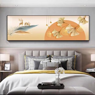新款卧室床头挂画客厅框免打孔有房间沙发背景墙壁画高档装饰画