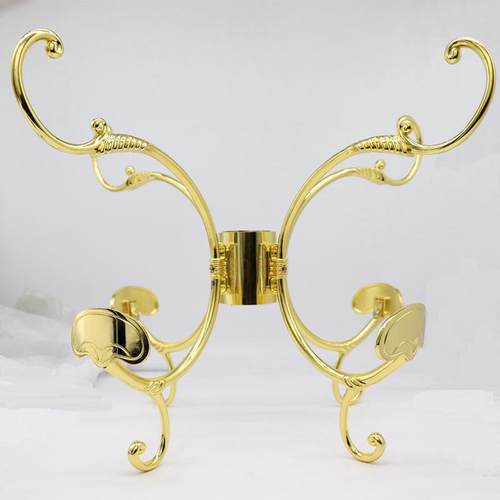 高档欧式卧室金色衣帽架挂衣钩实木落地衣架仿古青古铜衣帽架钩