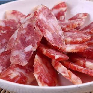 台州土香肠手工香肠腊肠咸味农家黑猪浙江台州温岭本地新荣记500g