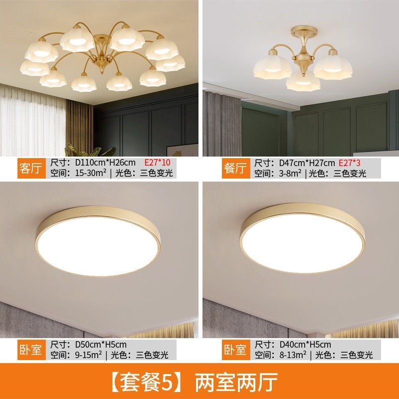 北欧新款客厅餐厅灯灯具创意轻奢饭厅书房主卧室法式吸顶简约现代