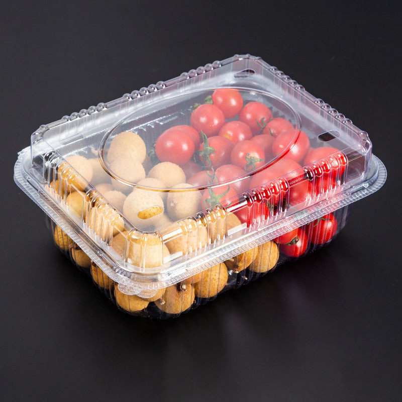 2斤装一次性食品包装盒 pet吸塑透明糕点盒带盖果蔬保鲜盒对折盒,五金/工具,零件盒,淘宝优惠券,粉丝福利购,淘宝优惠卷