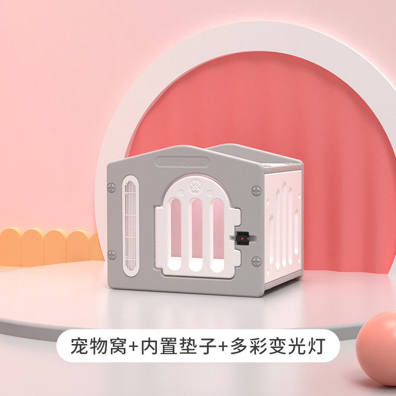 可拆卸塑料猫屋猫窝可水洗猫房子室内室外猫别墅爆款出口带门带窗