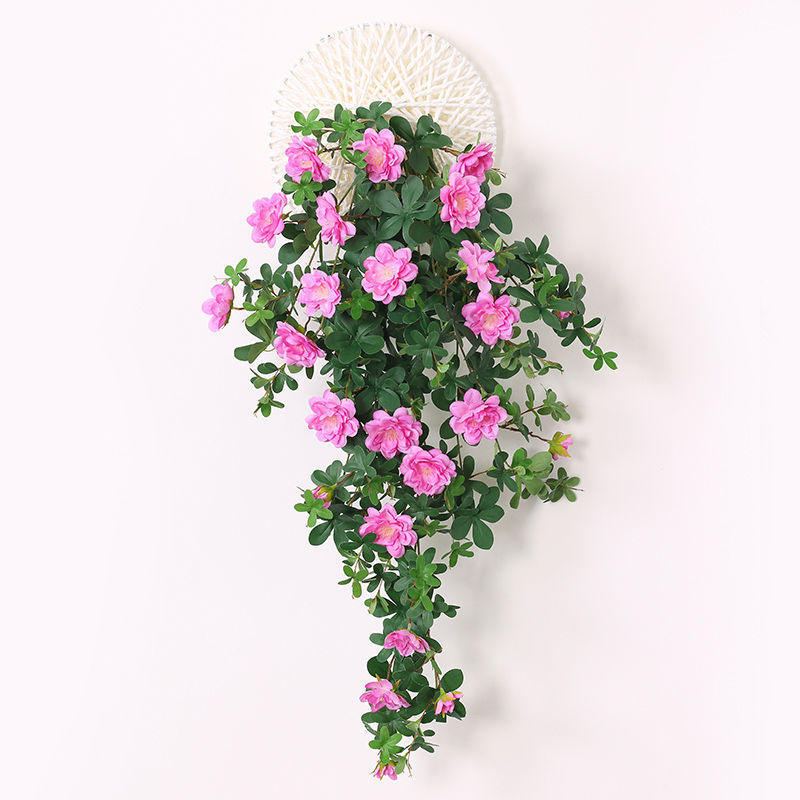 仿真十里香客厅墙面装饰室内绿植壁挂花藤垂吊藤条植物假花藤蔓