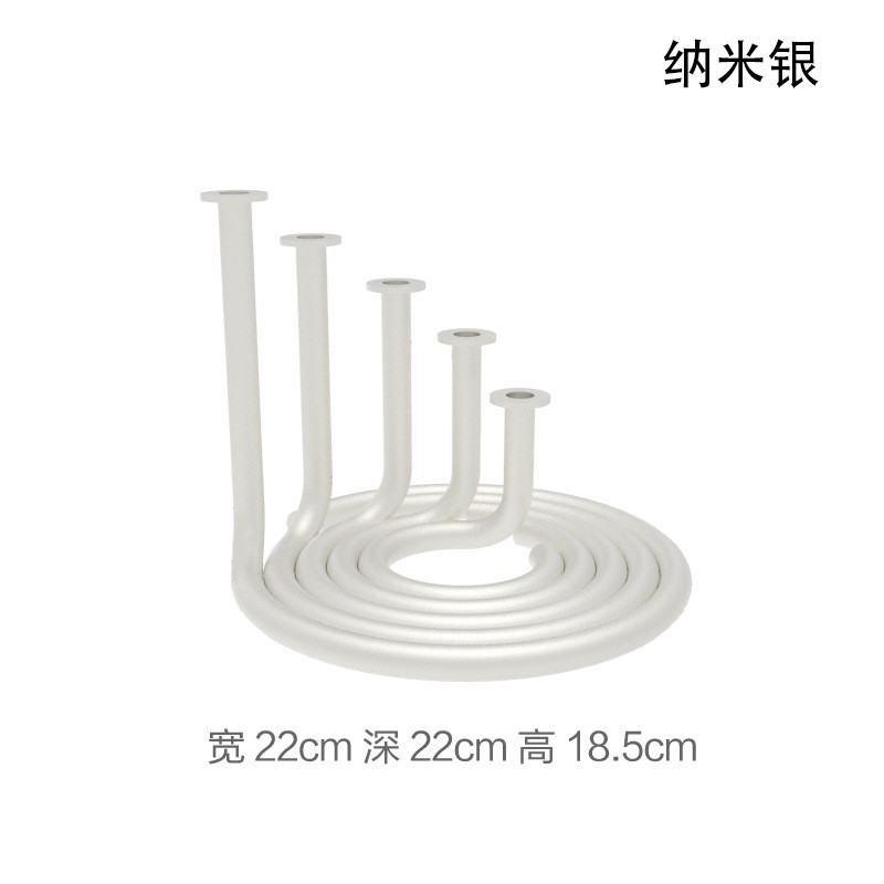 酒店创意欧式蜡烛台大理石摆件金属烛台餐桌客厅现代简约花艺摆设