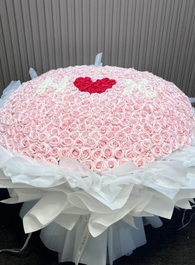 2024新年花束干花花女神38香皂花节女生送闺蜜玫瑰99朵