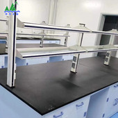 钢玻置物架实验室铝玻试剂架试剂架子边台试剂架仪器架烧杯器皿架