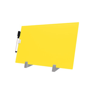 便携小白板创意磁性桌面钢化玻璃儿童书写板家庭留言板彩色记事板