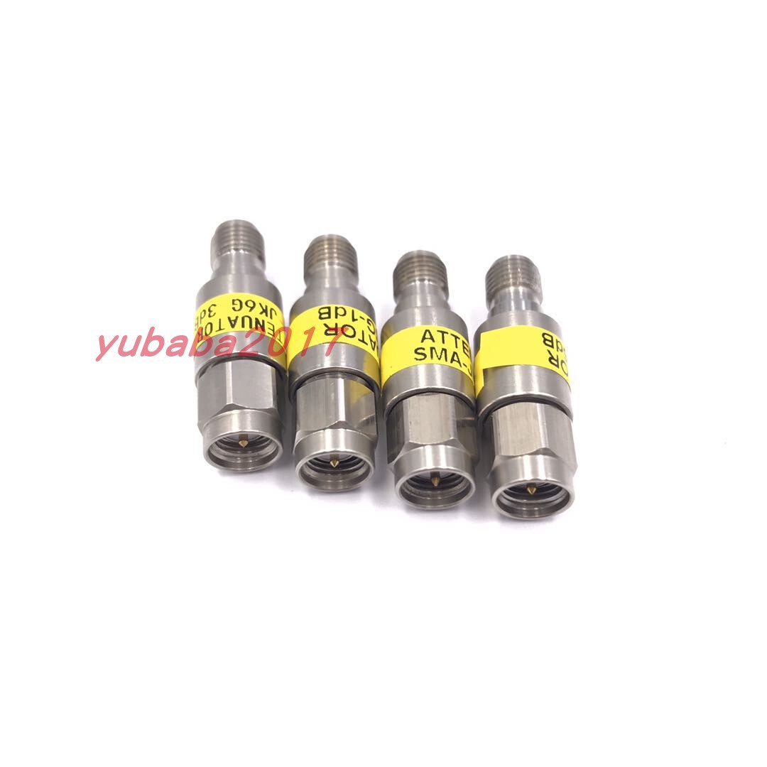 2WDC-6GHz SMA衰减器 SMA不锈钢固定衰减器激光雕刻 1-60DB
